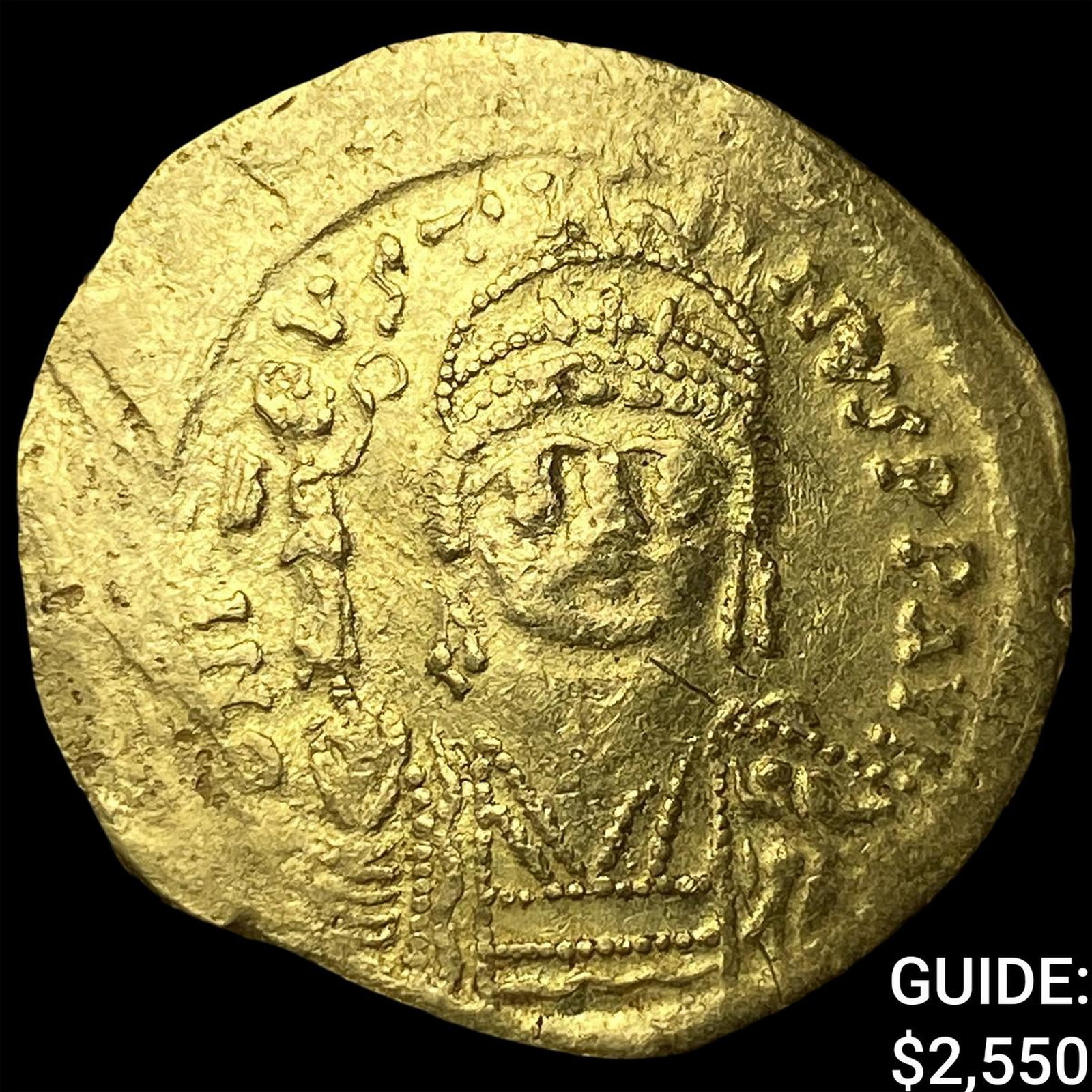 Byzantine Justinian I 527-565 Gold Solidus (1 of 2)