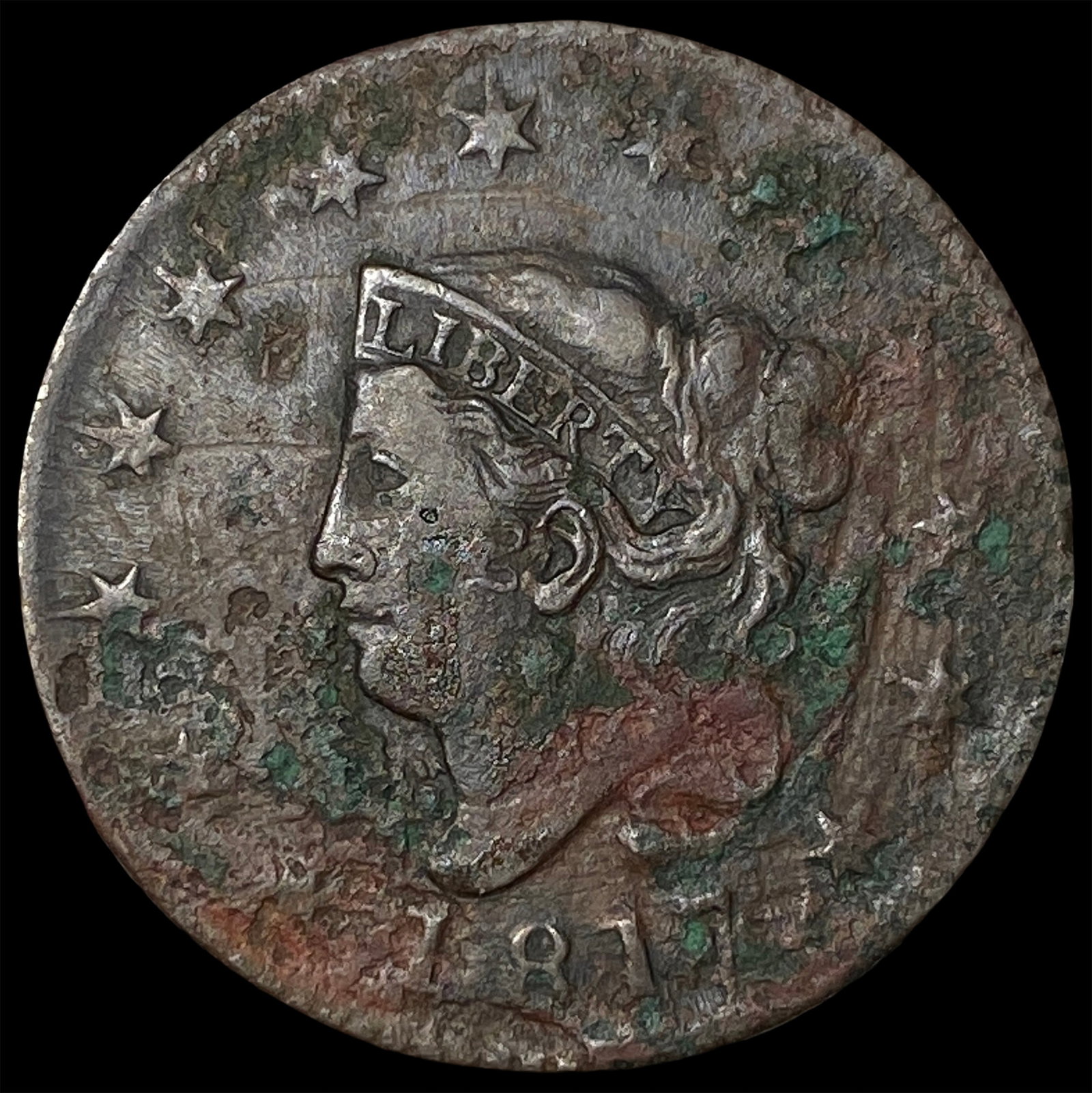 1817 Coronet Head Large Cent NICELY CIRCULATED (1 of 2)