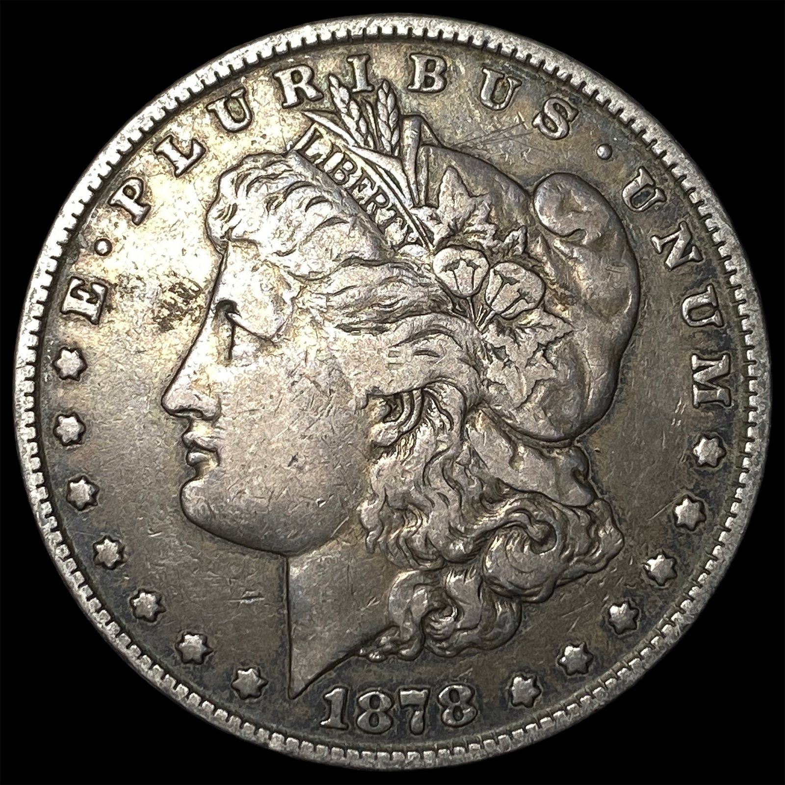 1878 8TF Silver Morgan Dollar LIGHTLY CIRCULATED: 1878 8TF Silver Morgan Dollar LIGHTLY CIRCULATED