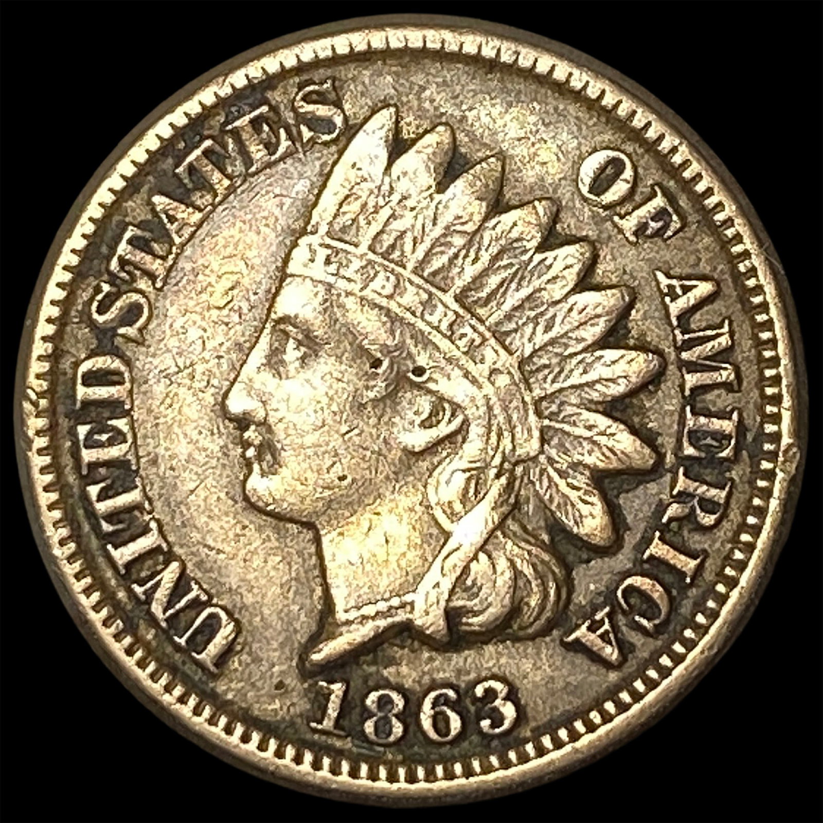 1863 Indian Head Cent LIGHTLY CIRCULATED (1 of 2)