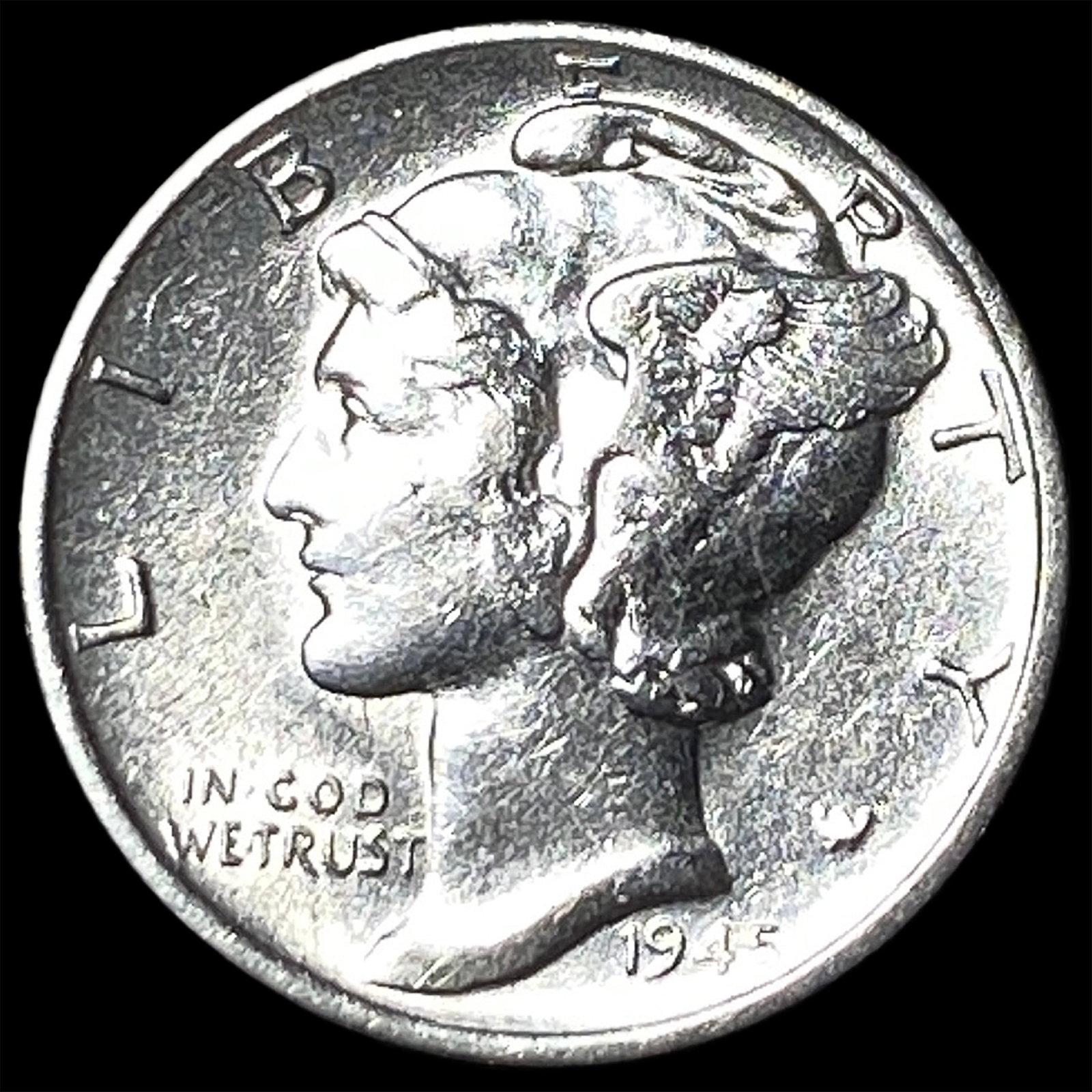 1945-S Silver Mercury Dime GEM BU (1 of 2)
