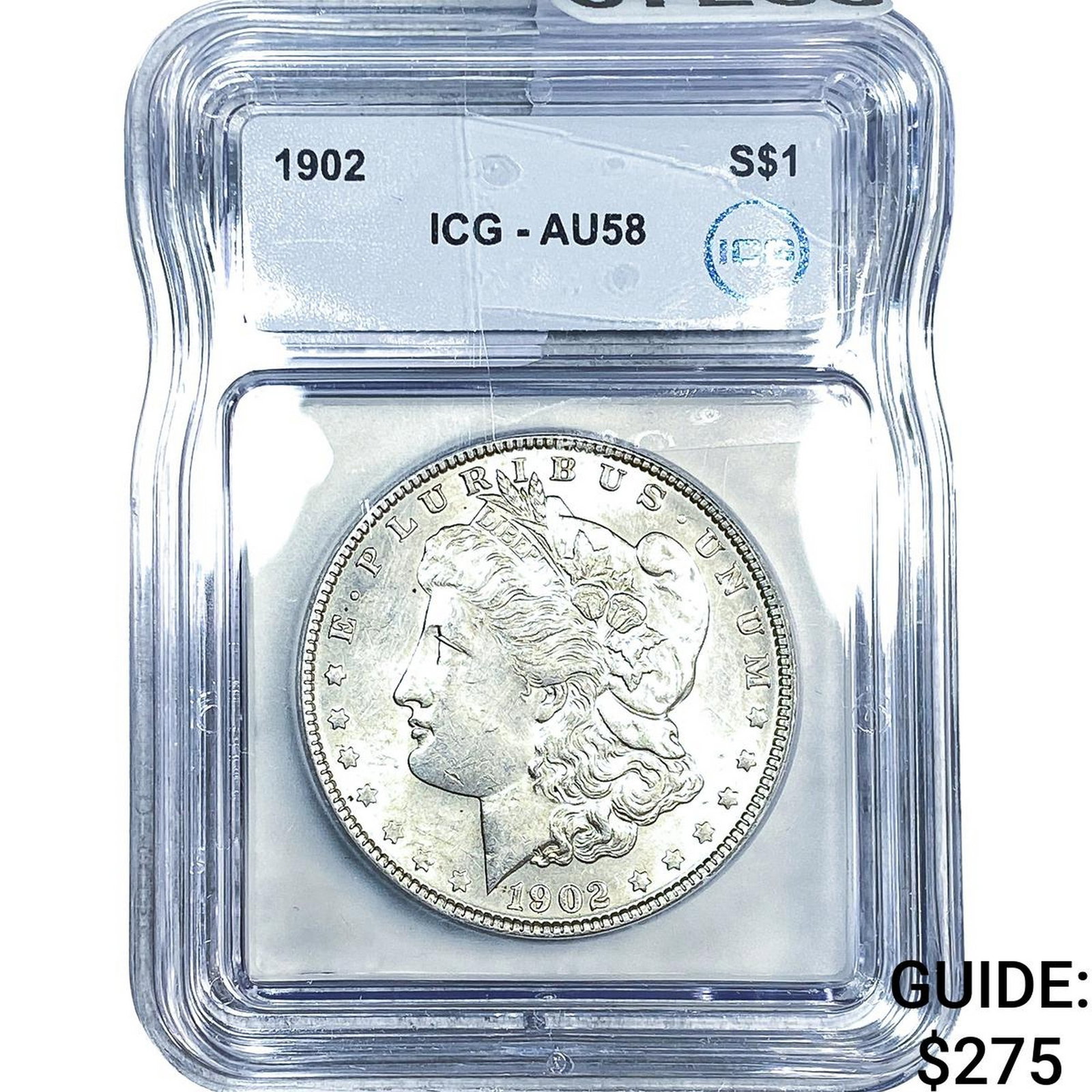 1902 Morgan Silver Dollar ICG AU58 (1 of 2)