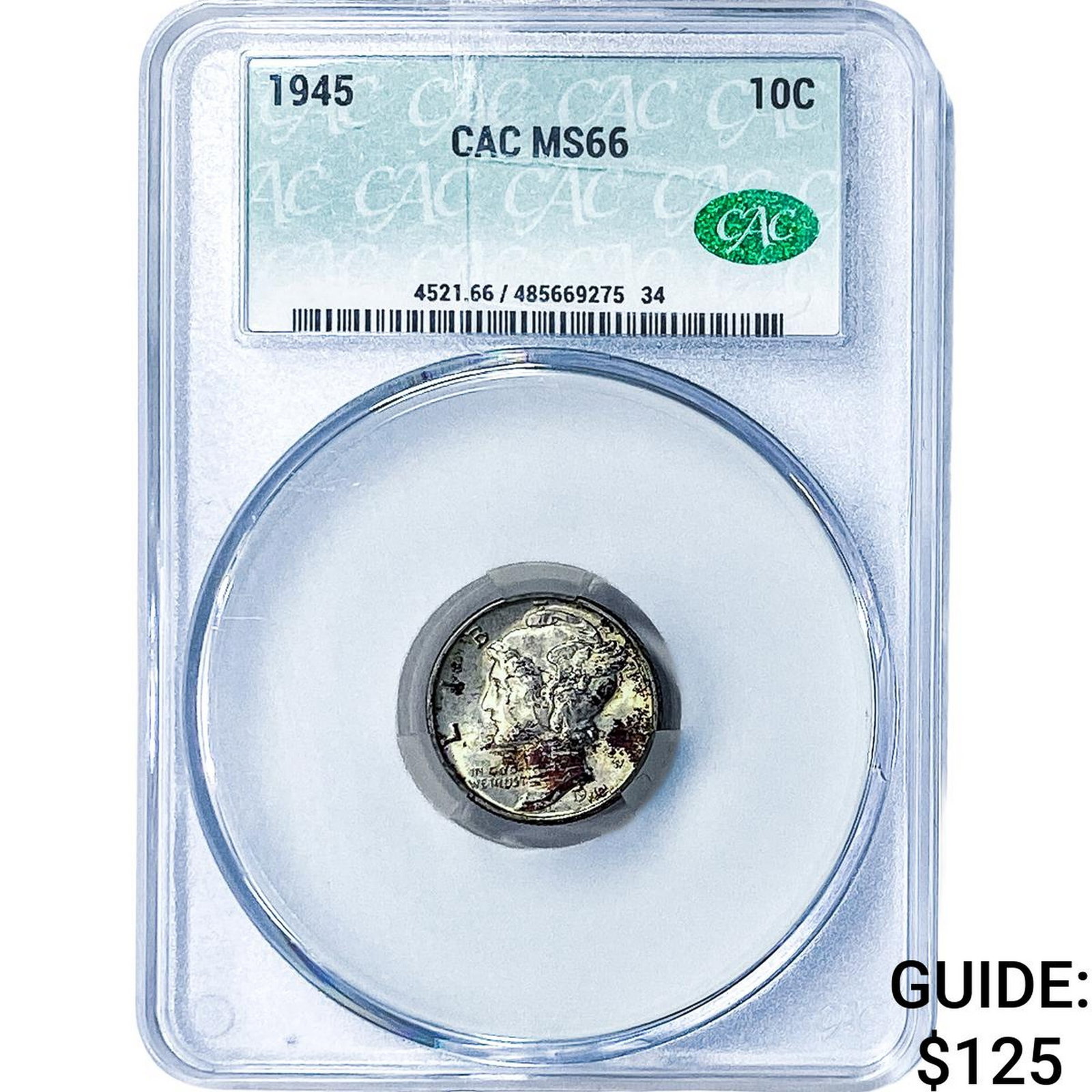 1942 Mercury Silver Dime CAC MS66 (1 of 2)