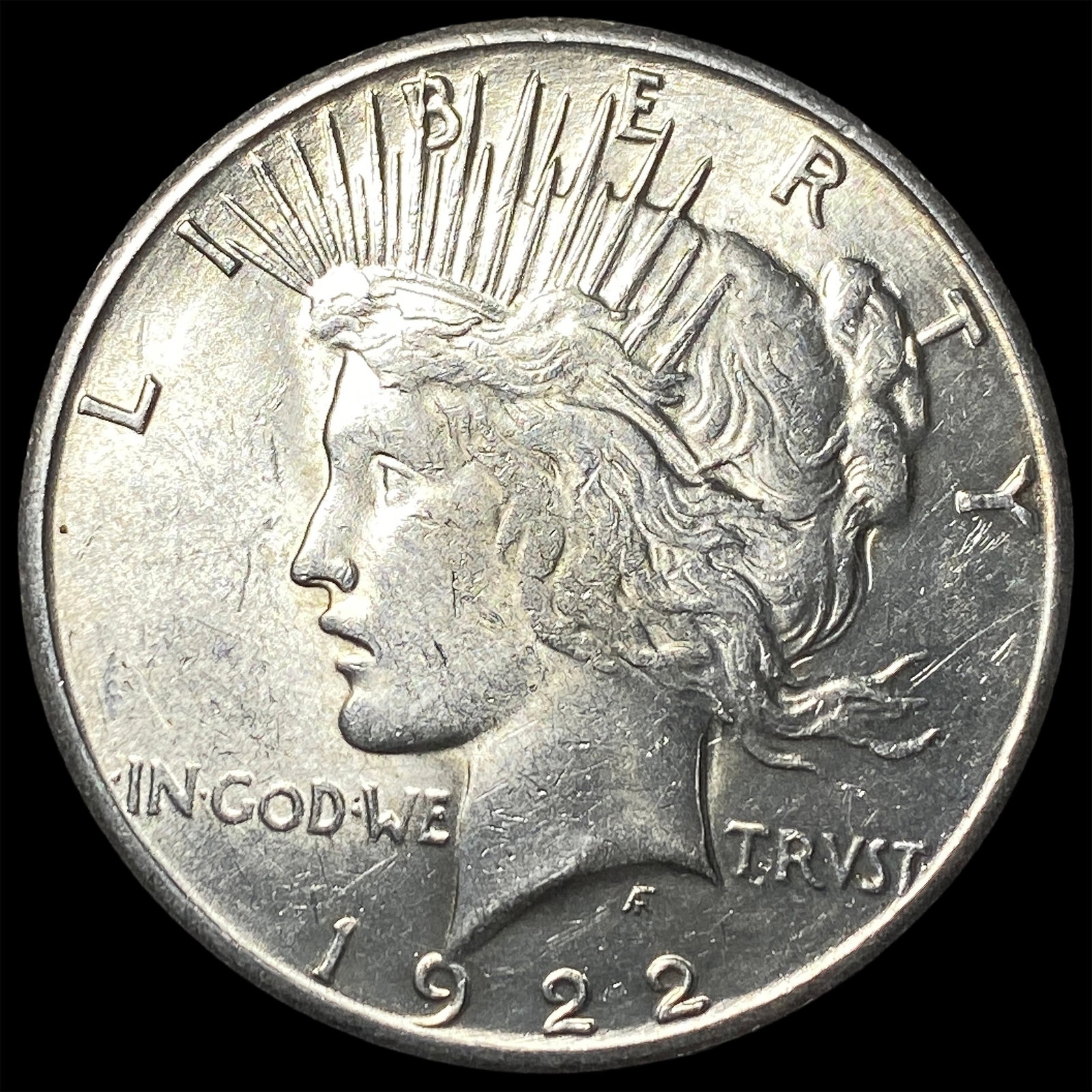 1922-S Silver Peace Dollar CLOSELY UNCIRCULATED: 1922-S Silver Peace Dollar CLOSELY UNCIRCULATED
