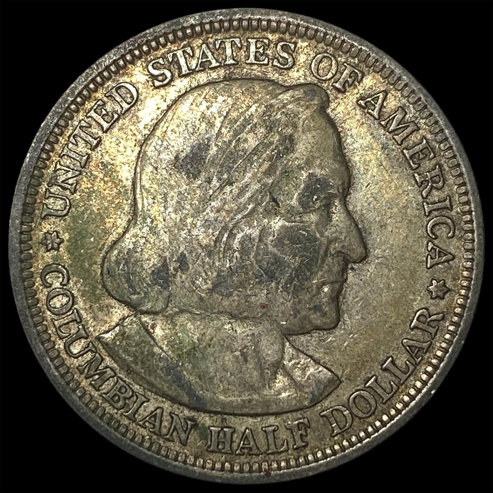 1893 Silver Columbian Expo Half Dollar NEARLY UNCIRCULATED (1 of 2)