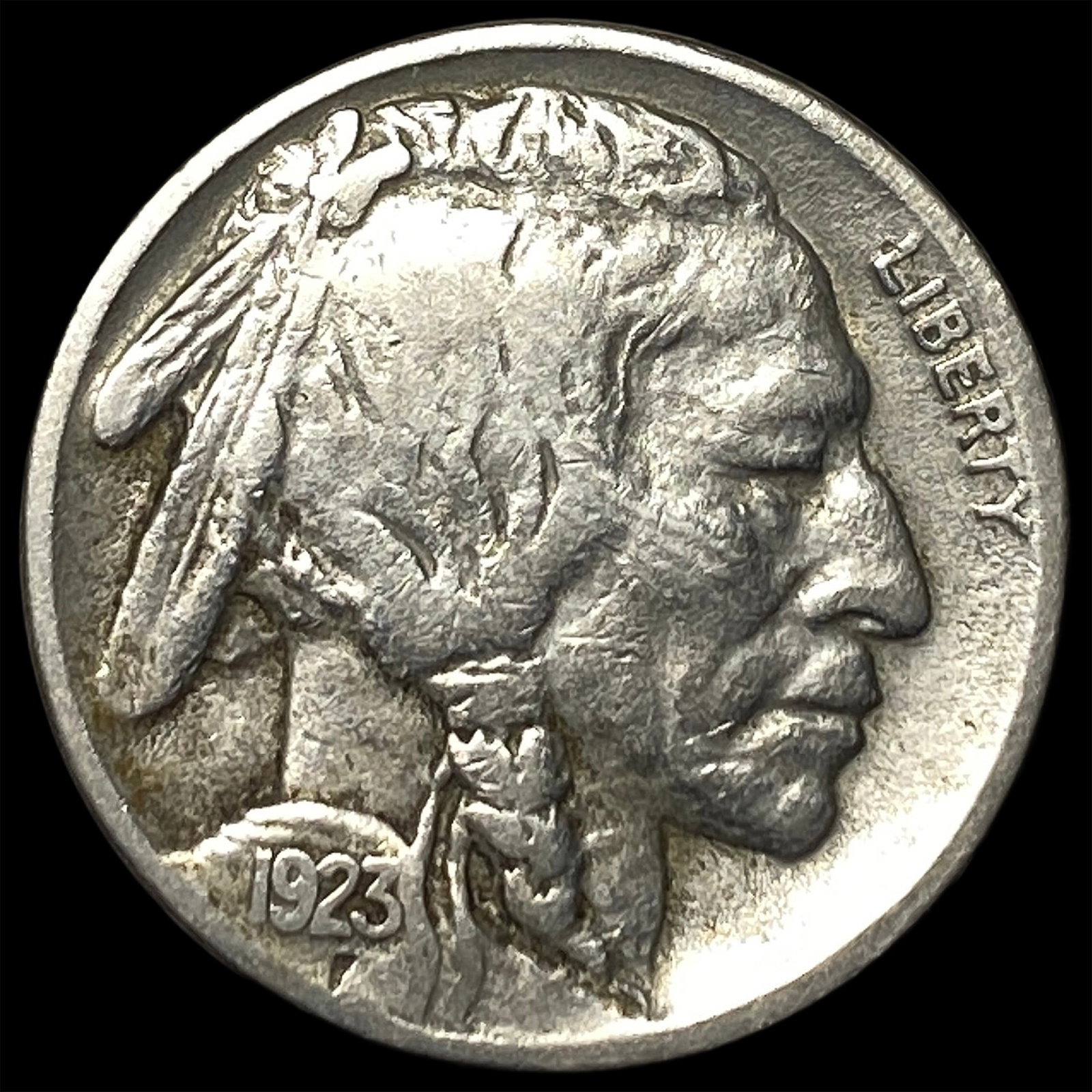 1923-S Buffalo Nickel ABOUT UNCIRCULATED: 1923-S Buffalo Nickel ABOUT UNCIRCULATED