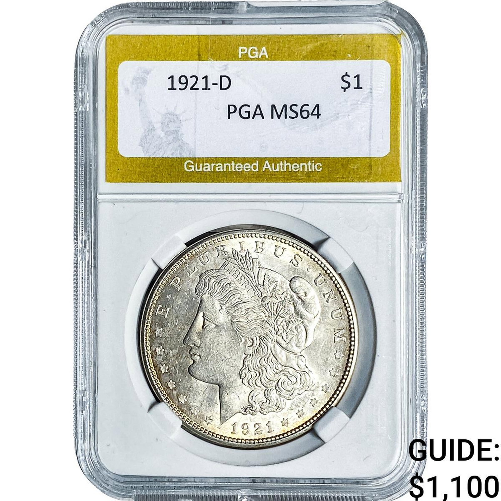 1921-D Morgan Silver Dollar PGA MS64 (1 of 2)