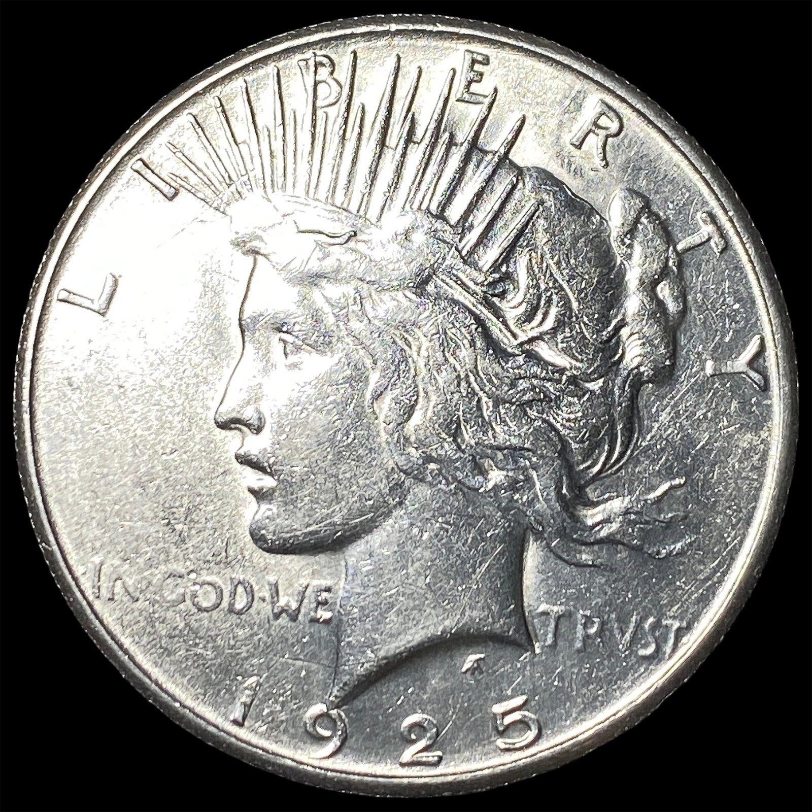 1925-S Silver Peace Dollar CLOSELY UNCIRCULATED: 1925-S Silver Peace Dollar CLOSELY UNCIRCULATED
