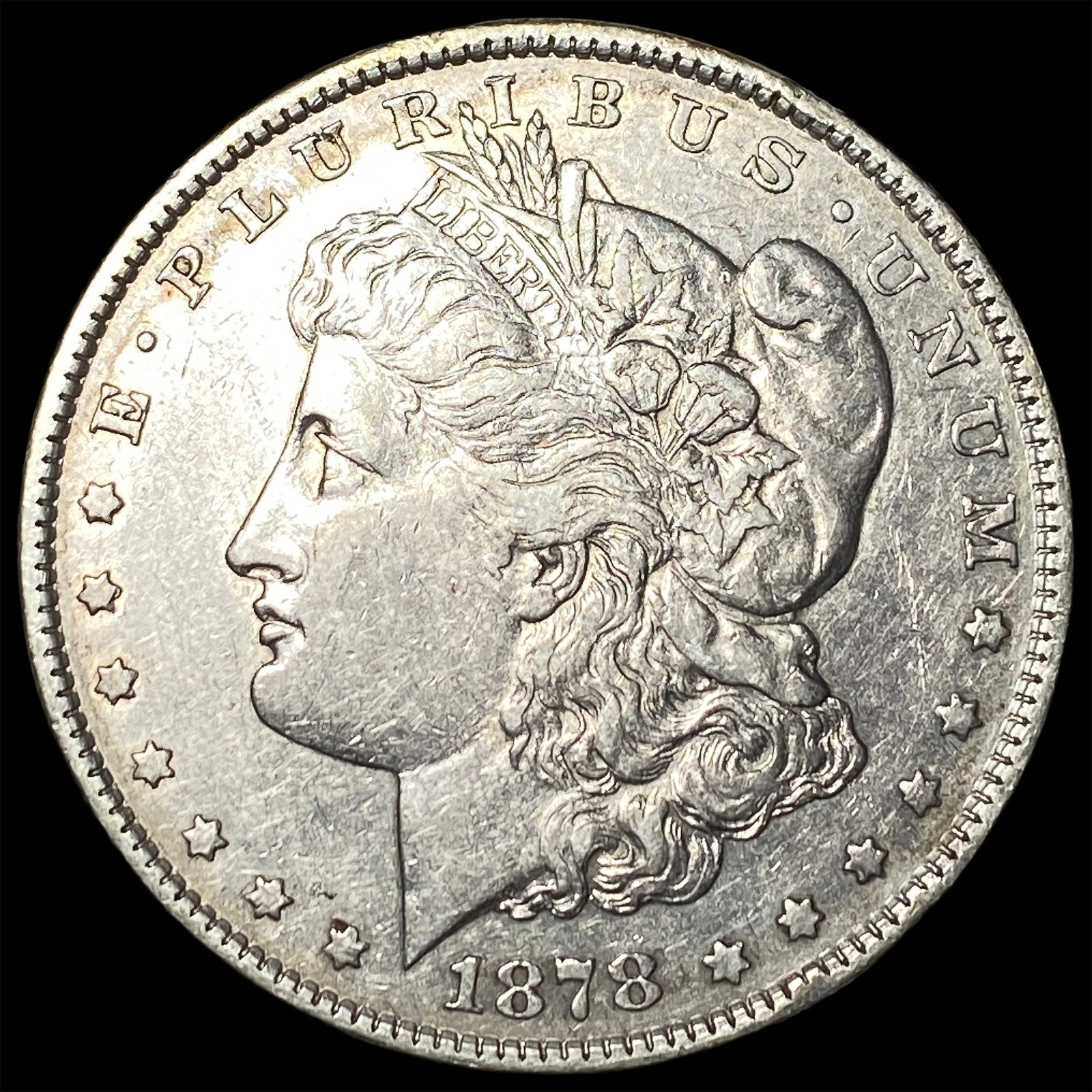 1878 Rev 79 Silver Morgan Dollar NEARLY UNCIRCULATED: 1878 Rev 79 Silver Morgan Dollar NEARLY UNCIRCULATED