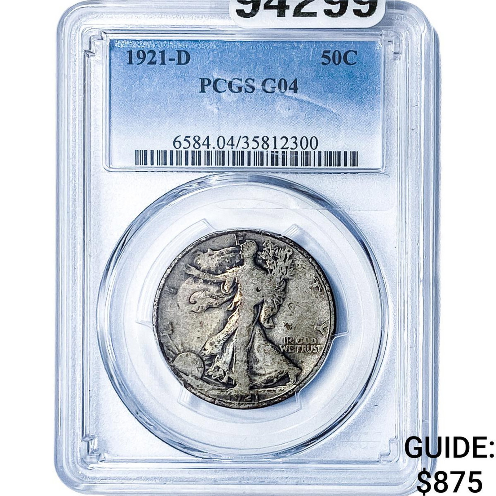 1921-D Walking Liberty Half Dollar PCGS G04 (1 of 2)