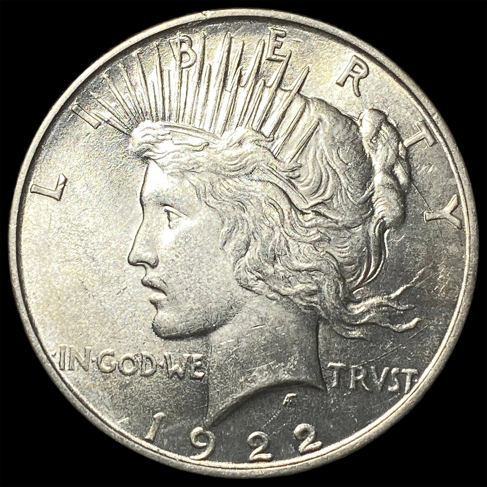 1922-D Silver Peace Dollar CLOSELY UNCIRCULATED: 1922-D Silver Peace Dollar CLOSELY UNCIRCULATED
