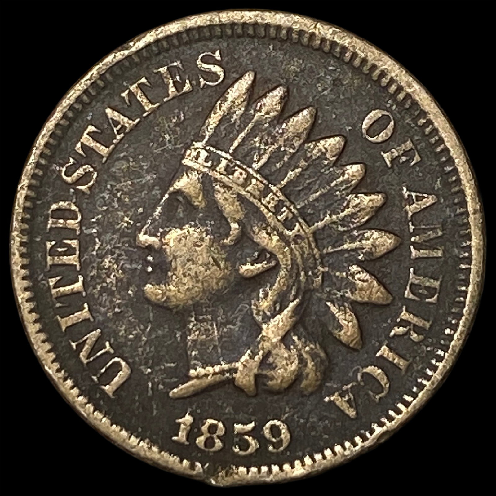 1859 Indian Head Cent LIGHTLY CIRCULATED (1 of 2)
