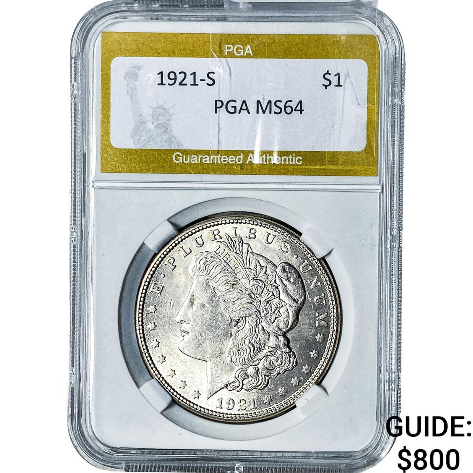1921-S Morgan Silver Dollar PGA MS64 (1 of 2)