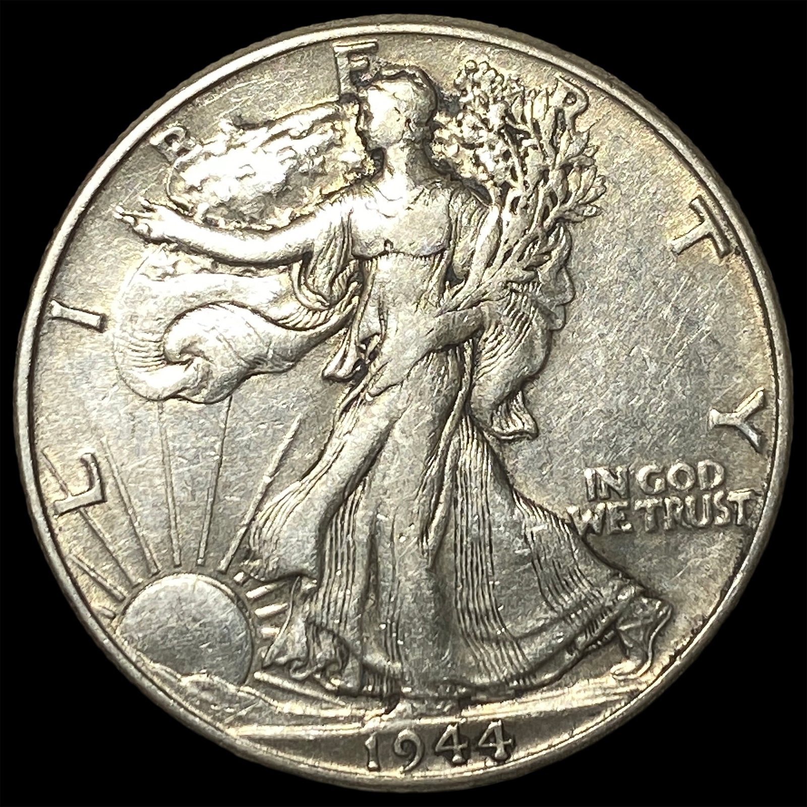 1944 Silver Walking Liberty Half Dollar LIGHTLY CIRCULATED: 1944 Silver Walking Liberty Half Dollar LIGHTLY CIRCULATED