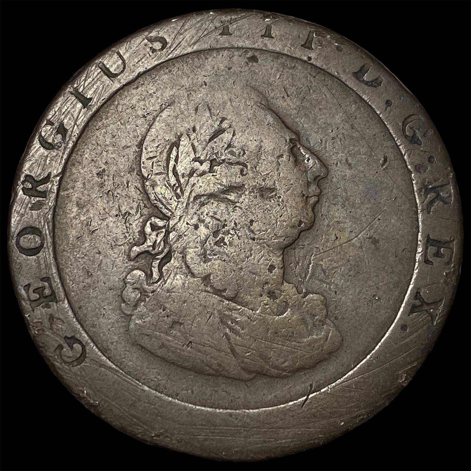 1797 Great Britain Copper Cartwheel 2 Pence: 1797 Great Britain Copper Cartwheel 2 Pence