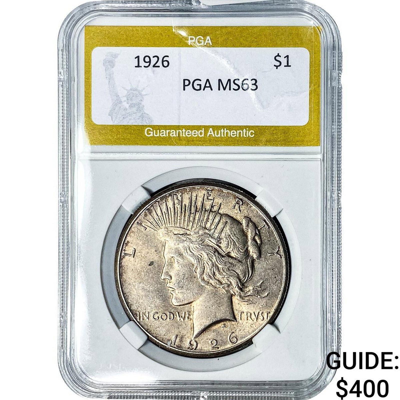 1926 Silver Peace Dollar PGA MS63 (1 of 2)