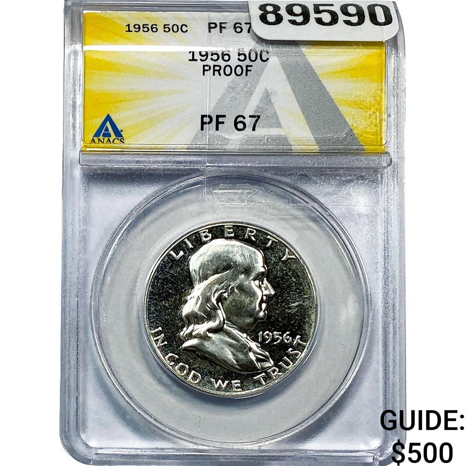 1956 Franklin Half Dollar ANACS PF67 PROOF (1 of 2)
