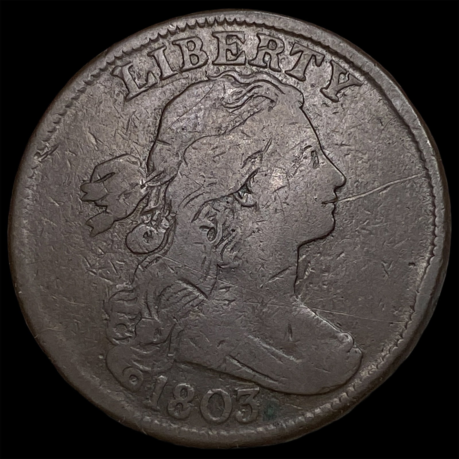 1803 Draped Bust Large Cent LIGHTLY CIRCULATED (1 of 2)