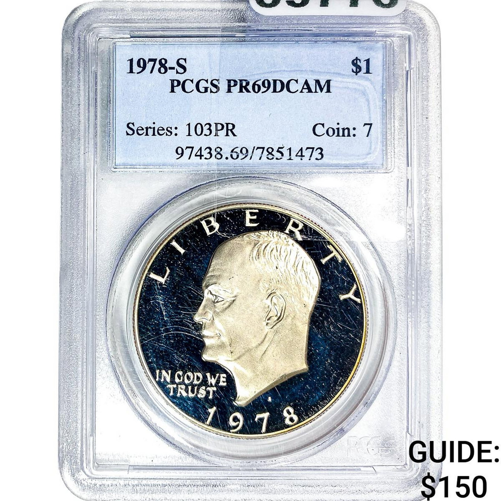 1978-S Eisenhower Dollar PCGS MS69 DCAM (1 of 2)