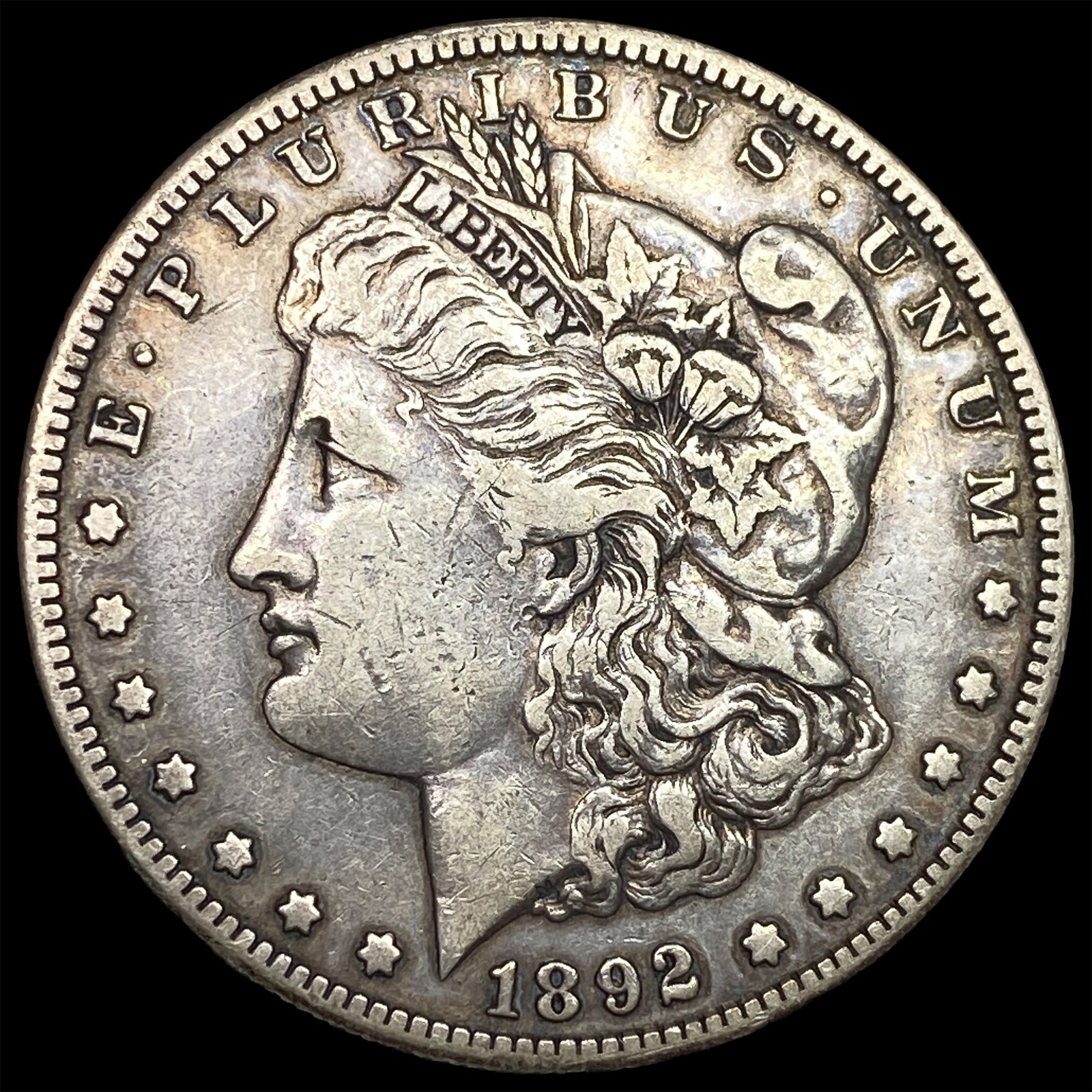 1892-S Silver Morgan Dollar NEARLY UNCIRCULATED: 1892-S Silver Morgan Dollar NEARLY UNCIRCULATED