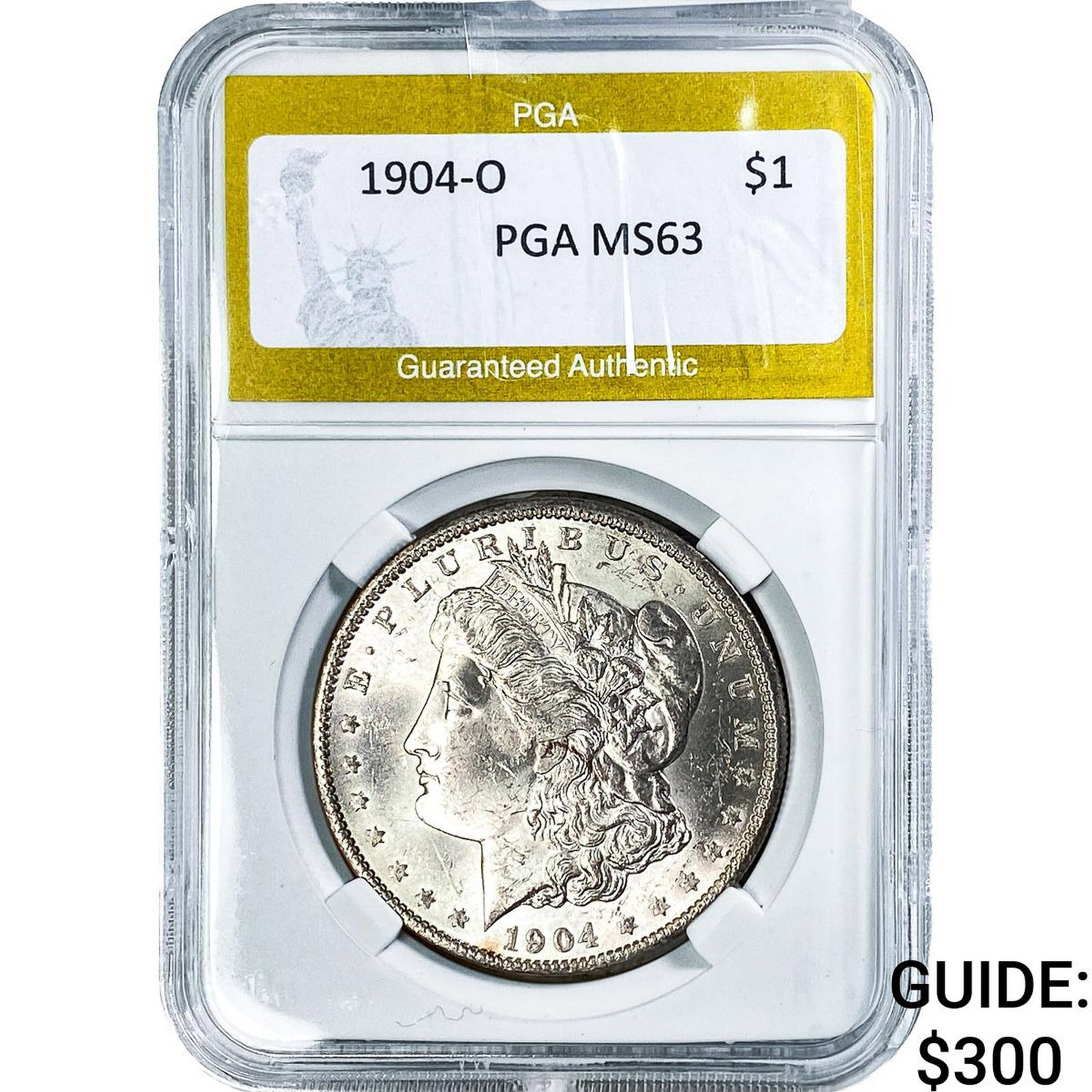 1904-O Morgan Silver Dollar PGA MS63: 1904-O Morgan Silver Dollar PGA MS63