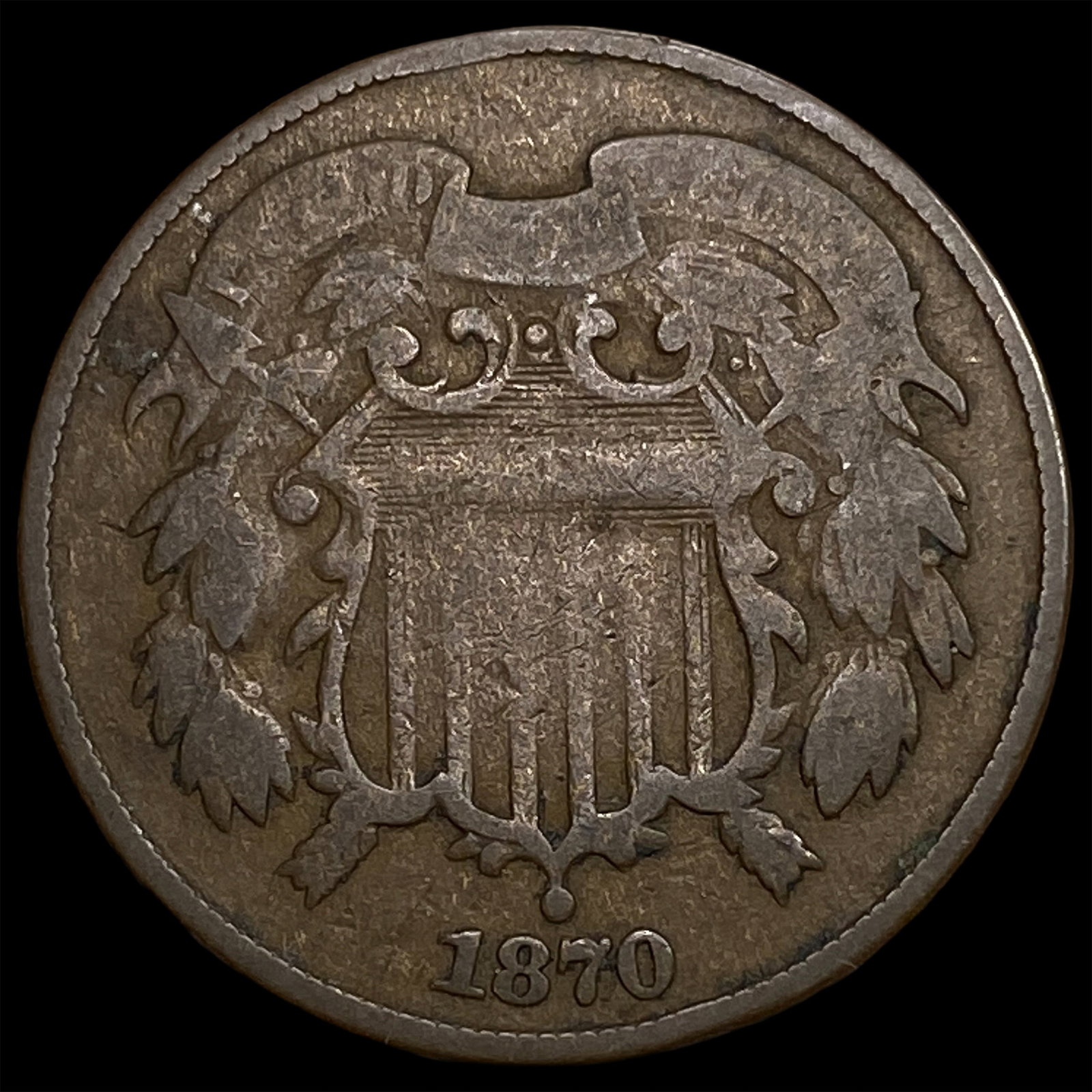 1870 Two-Cent Piece NICELY CIRCULATED (1 of 2)