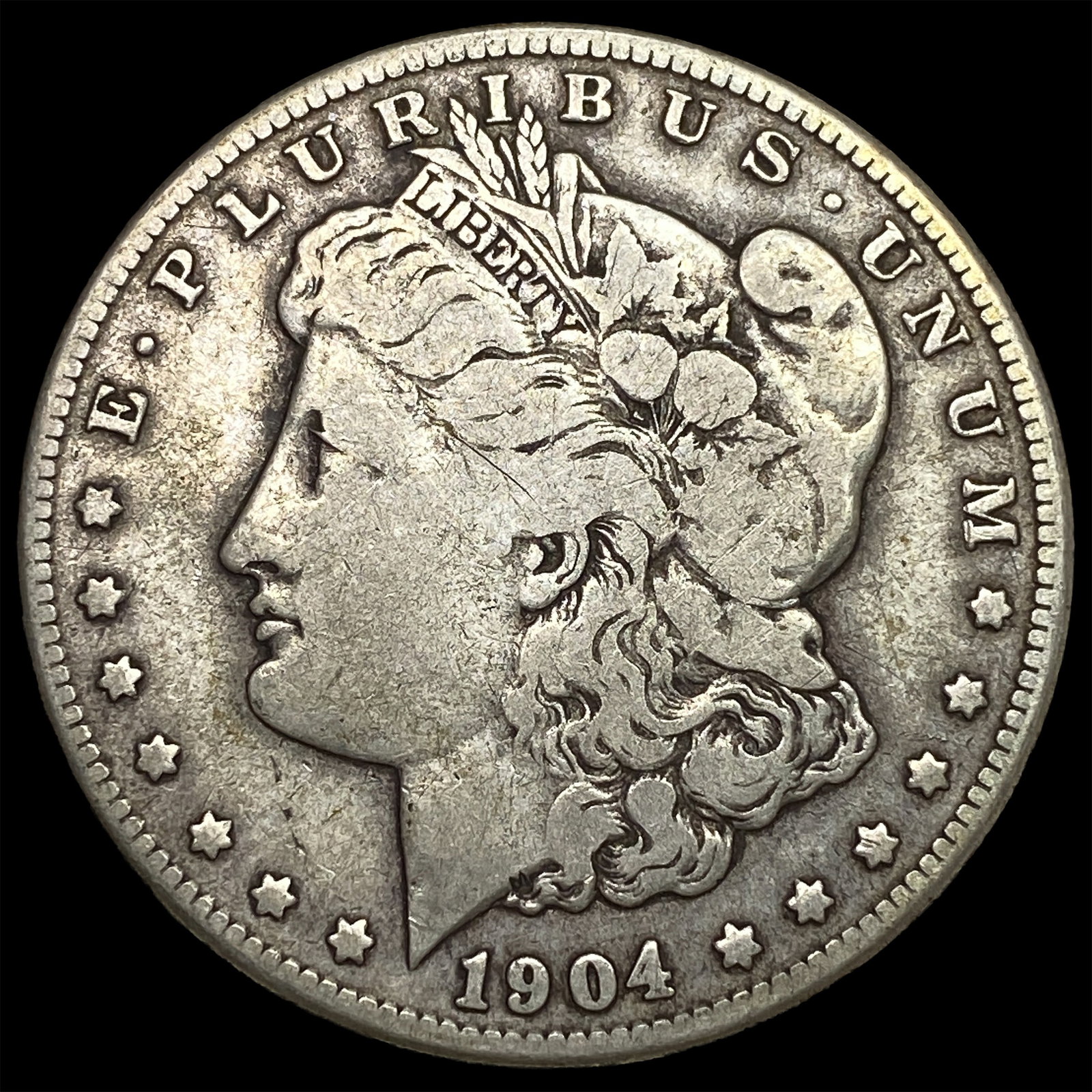 1904-S Silver Morgan Dollar NICELY CIRCULATED: 1904-S Silver Morgan Dollar NICELY CIRCULATED