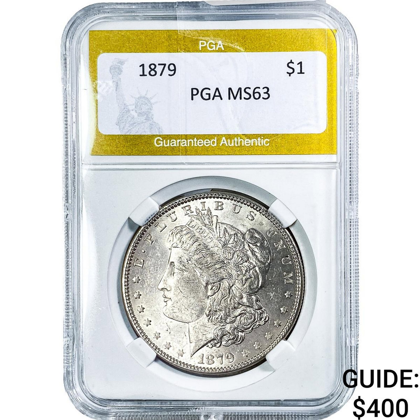 1879 Morgan Silver Dollar PGA MS63: 1879 Morgan Silver Dollar PGA MS63