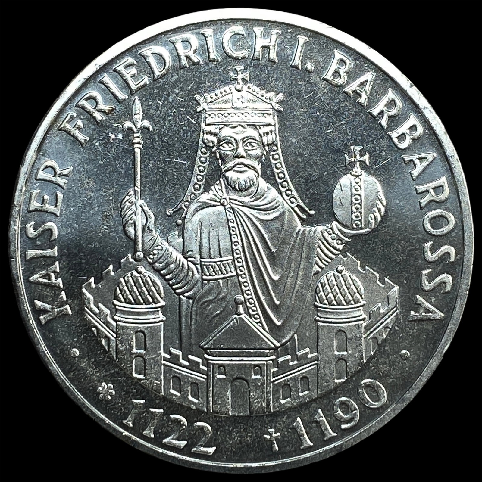 1990 West Germany Silver 10 Mark Proof .3115oz ASW: 1990 West Germany Silver 10 Mark Proof .3115oz ASW