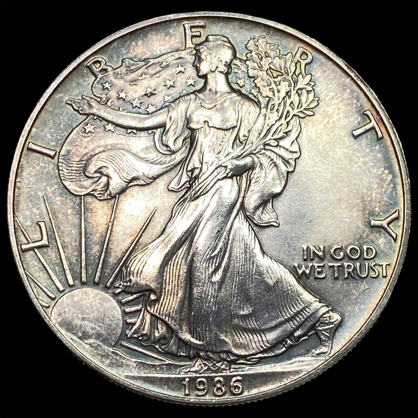 1986 1 oz Silver American Eagle $1 GEM BU (1 of 2)