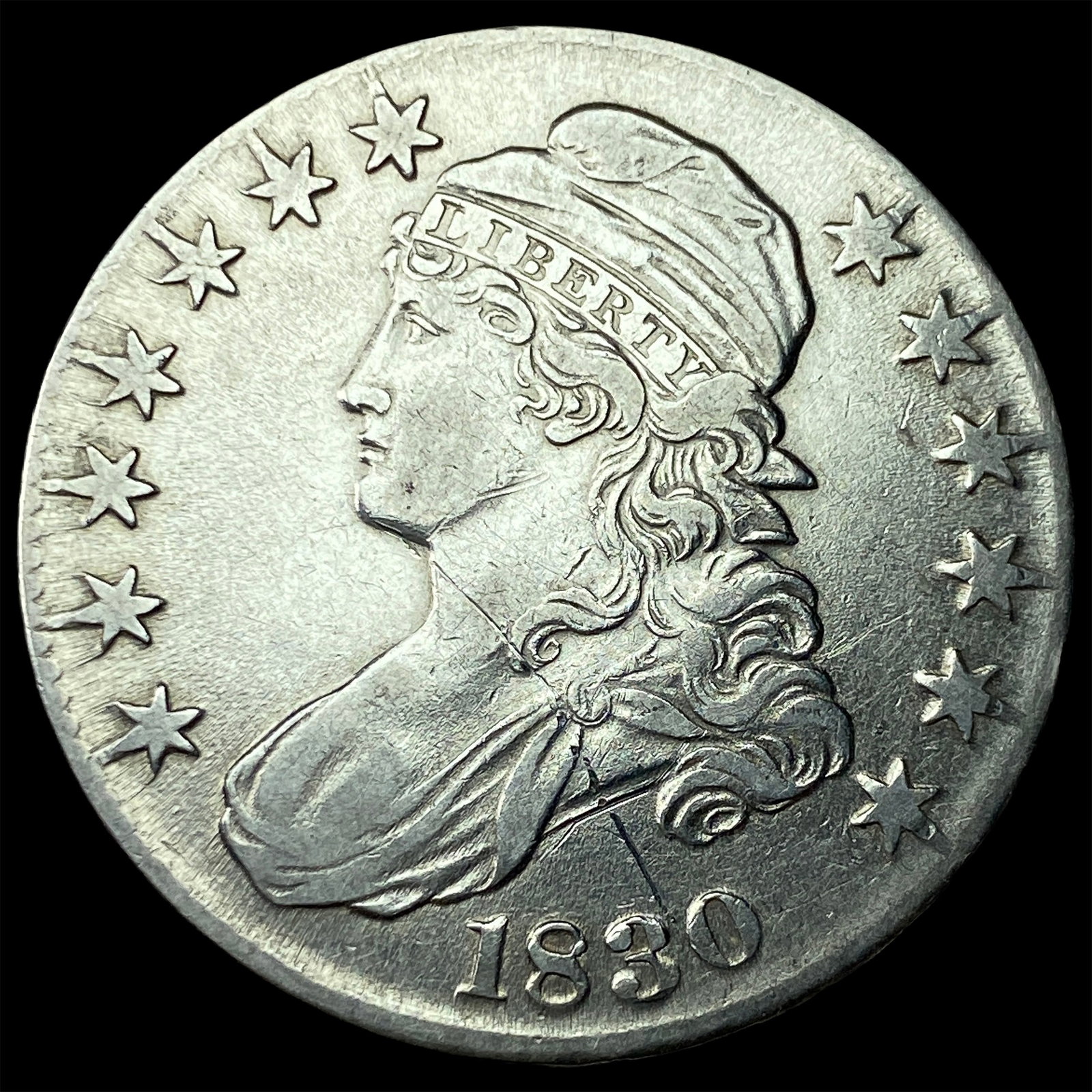 1830 Capped Bust Half Dollar CLOSELY UNCIRCULATED (1 of 2)