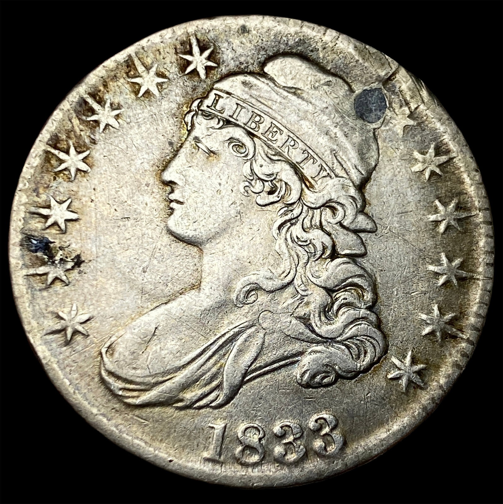 1833 Silver Capped Bust Half Dollar HIGH GRADE (1 of 2)