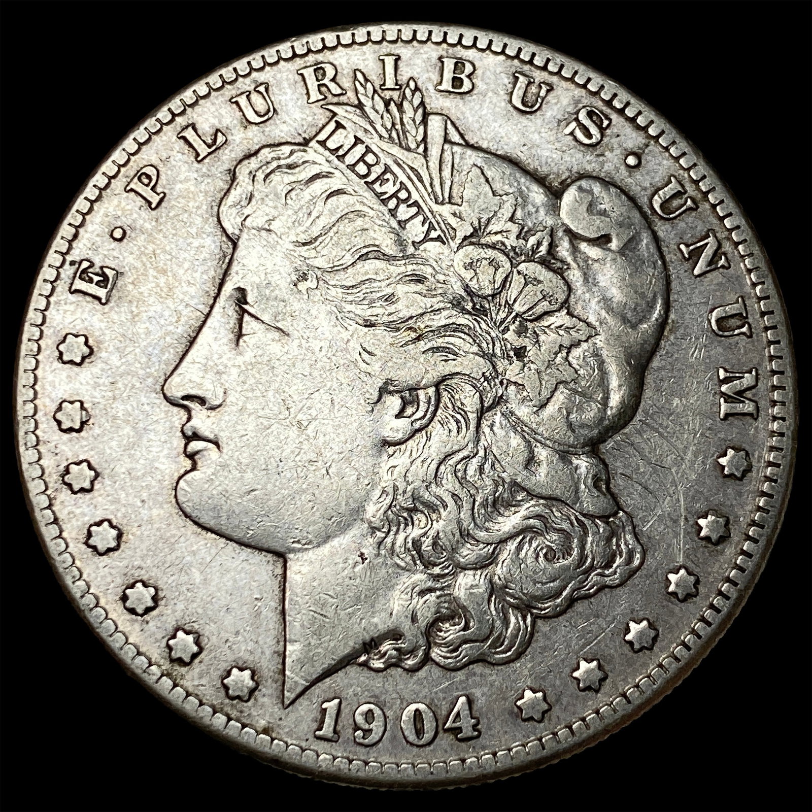 1904-S Silver Morgan Dollar NEARLY UNCIRCULATED: 1904-S Silver Morgan Dollar NEARLY UNCIRCULATED