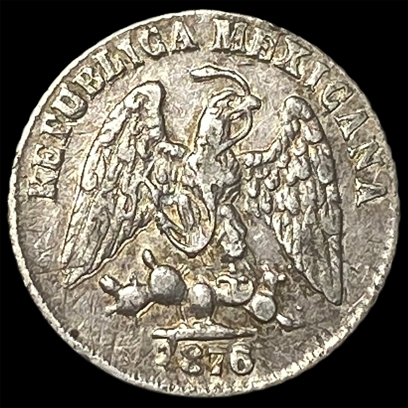 1876 Mexico SIlver 5 Centavos (1 of 2)