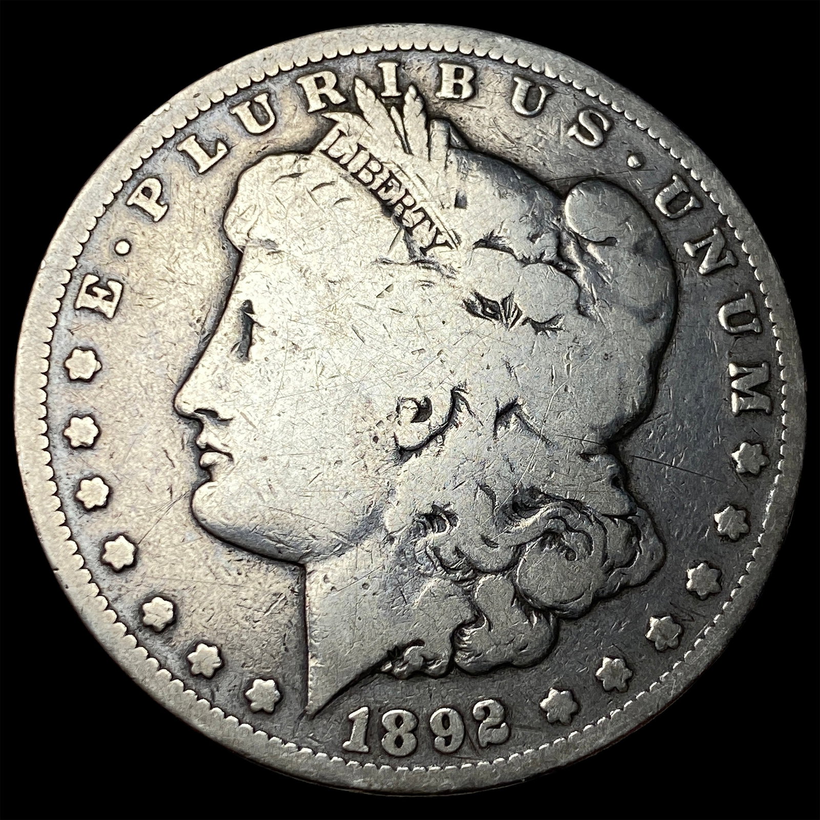 1892-CC Morgan Silver Dollar NICELY CIRCULATED (1 of 2)