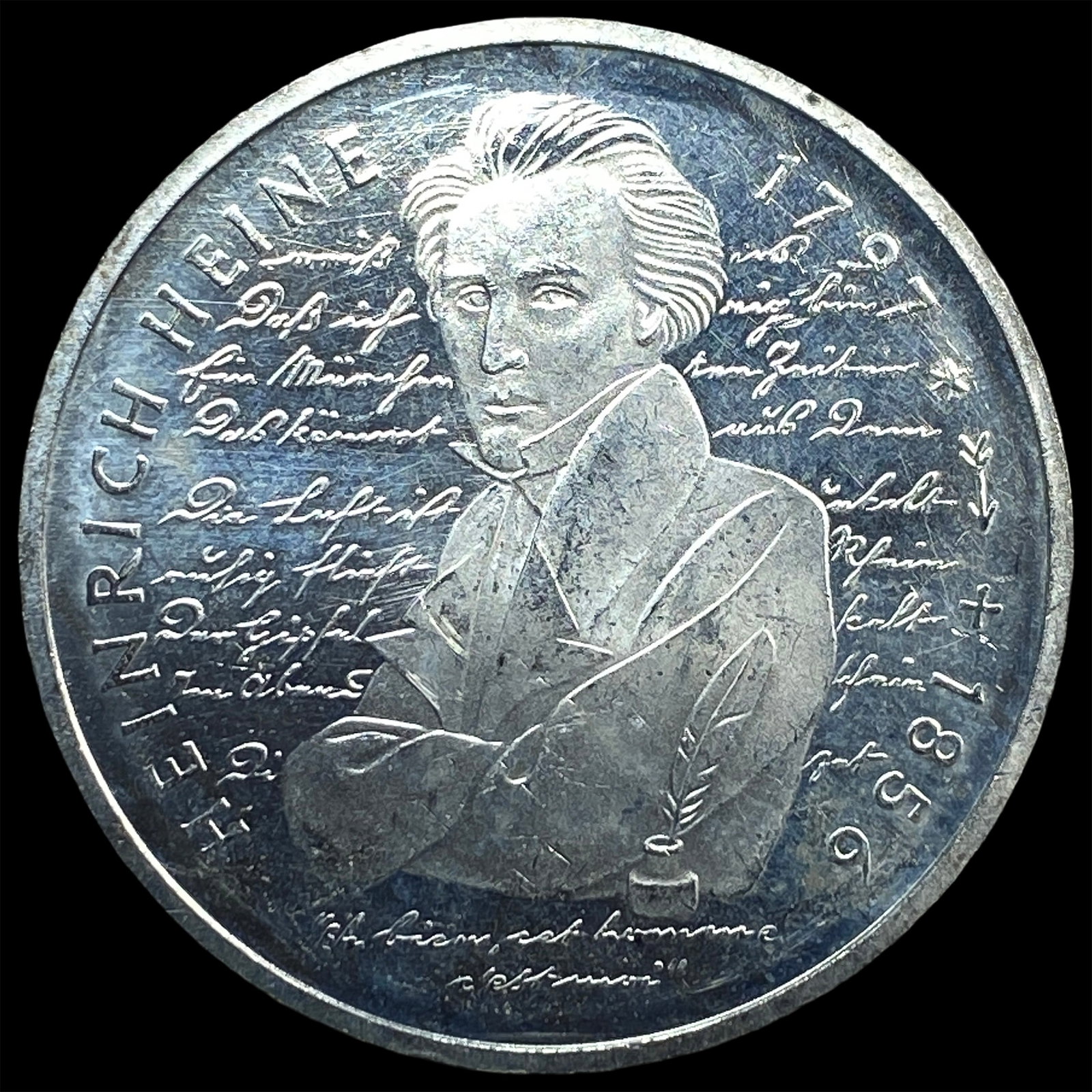 1997D Germany Silver 10 Mark: 1997D Germany Silver 10 Mark