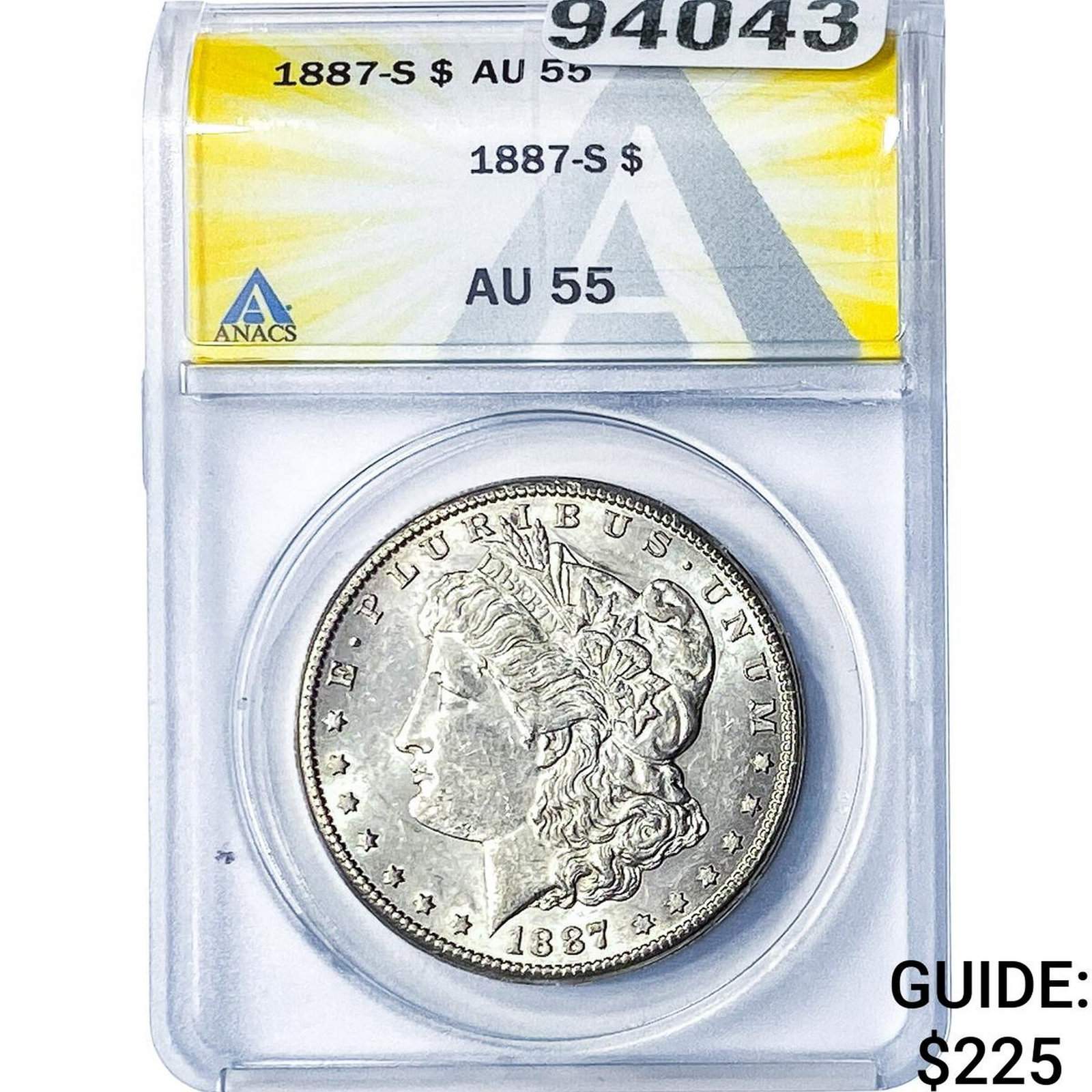 1887-S Morgan Silver Dollar ANACS AU55 (1 of 2)