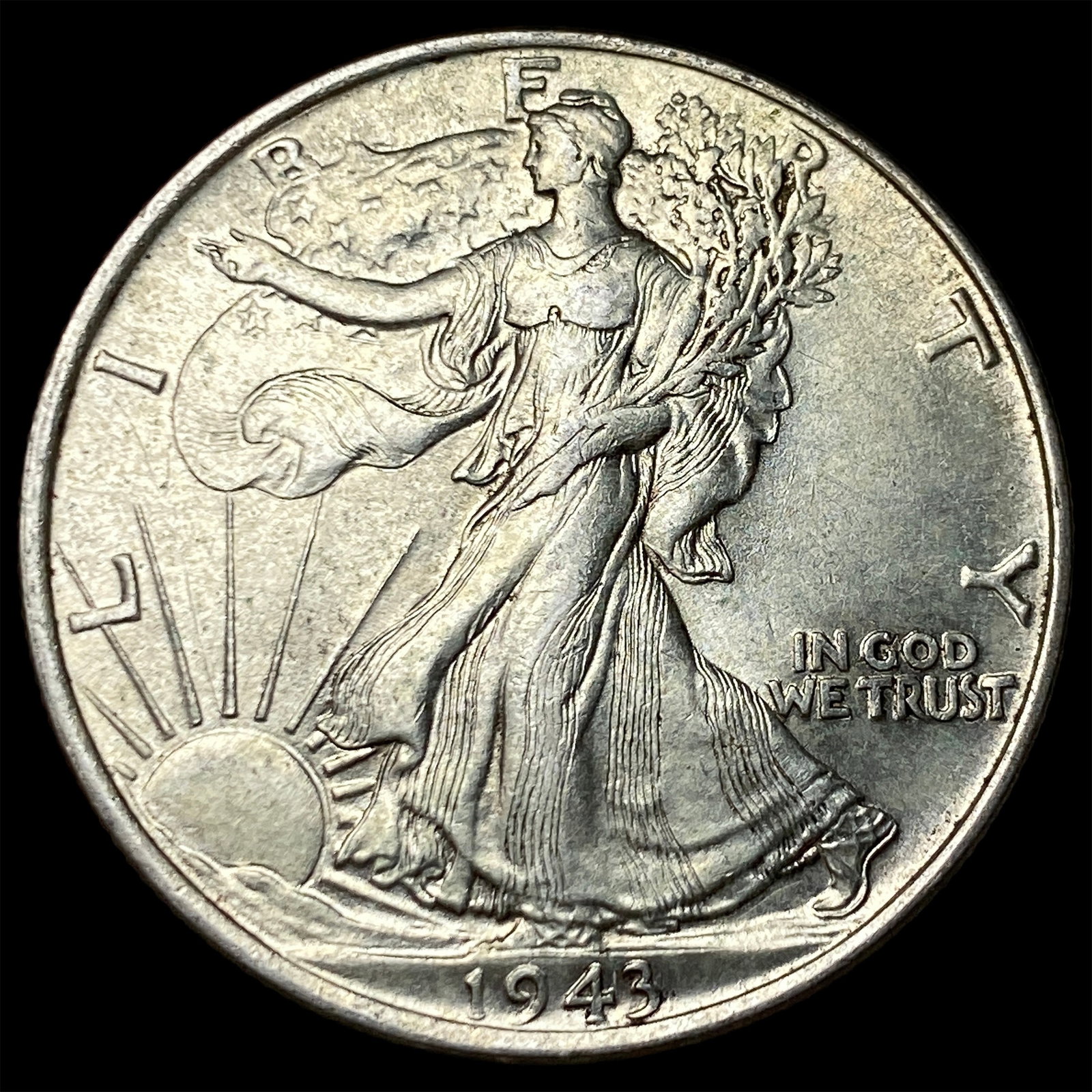 1943 Silver Walking Liberty Half Dollar UNCIRCULATED: 1943 Silver Walking Liberty Half Dollar UNCIRCULATED