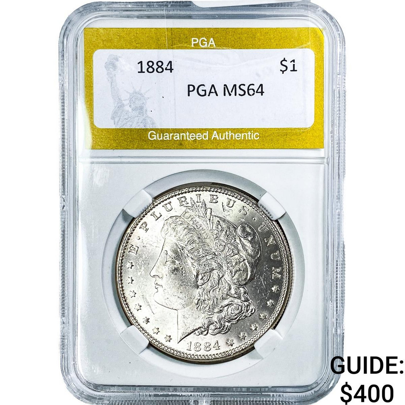 1884 Morgan Silver Dollar PGA MS64: 1884 Morgan Silver Dollar PGA MS64