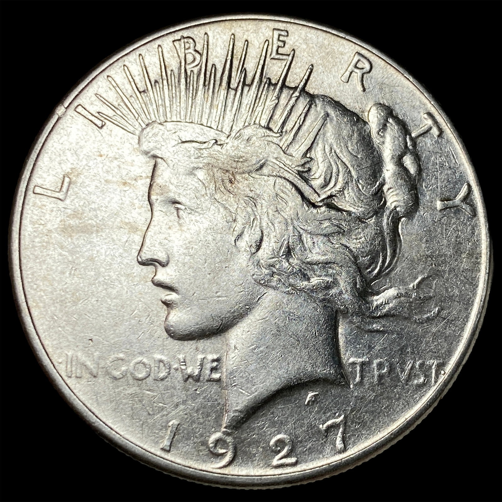 1927-S Silver Peace Dollar NEARLY UNCIRCULATED: 1927-S Silver Peace Dollar NEARLY UNCIRCULATED