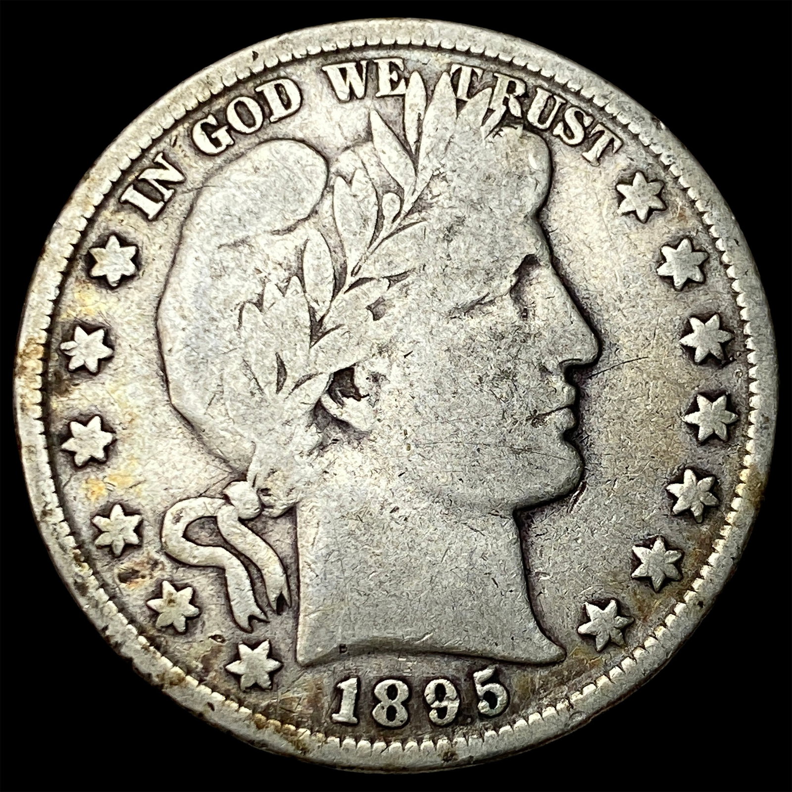 1895 Silver Barber Half Dollar LIGHTLY CIRCULATED (1 of 2)