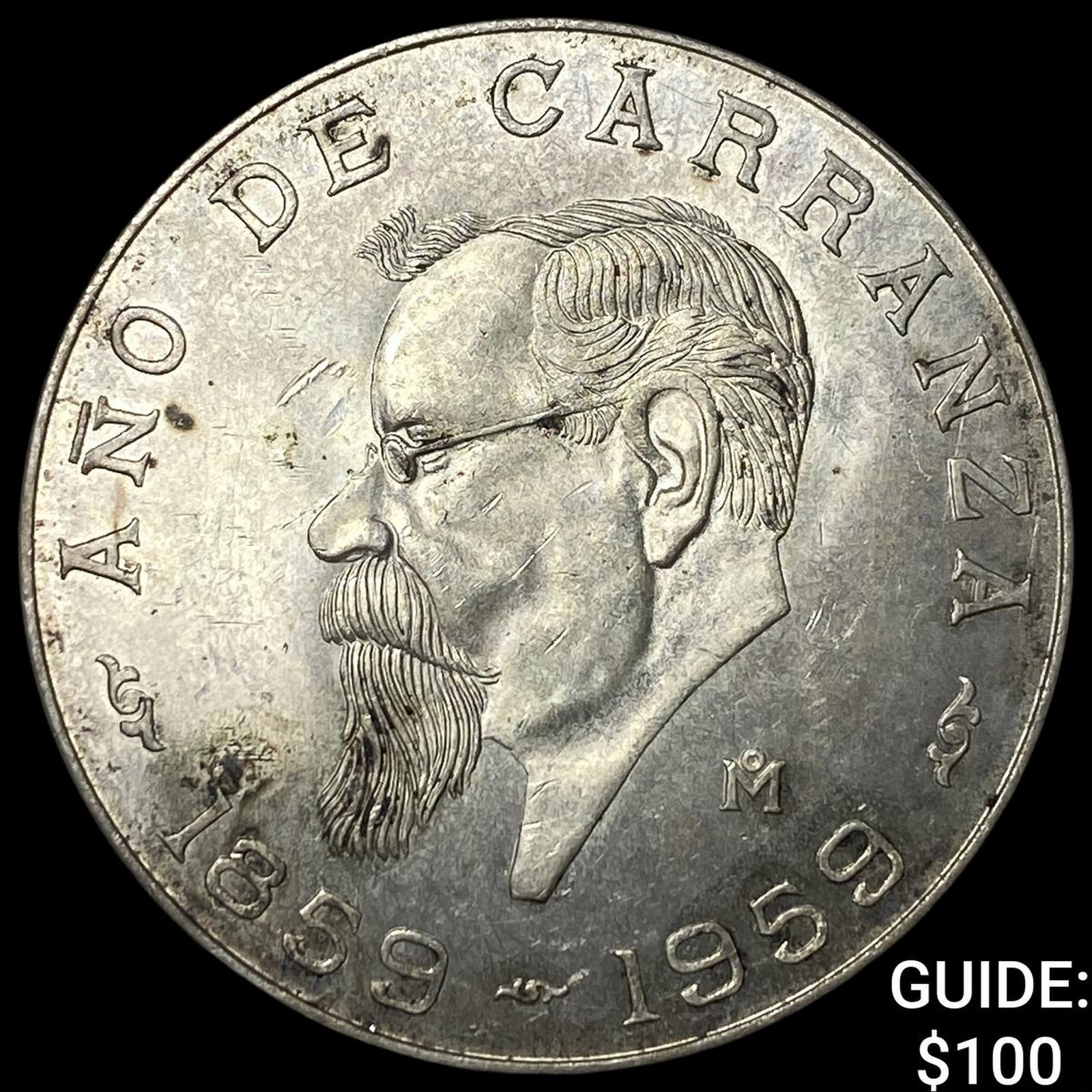 1959 Mexico Silver 5 Pesos (1 of 2)