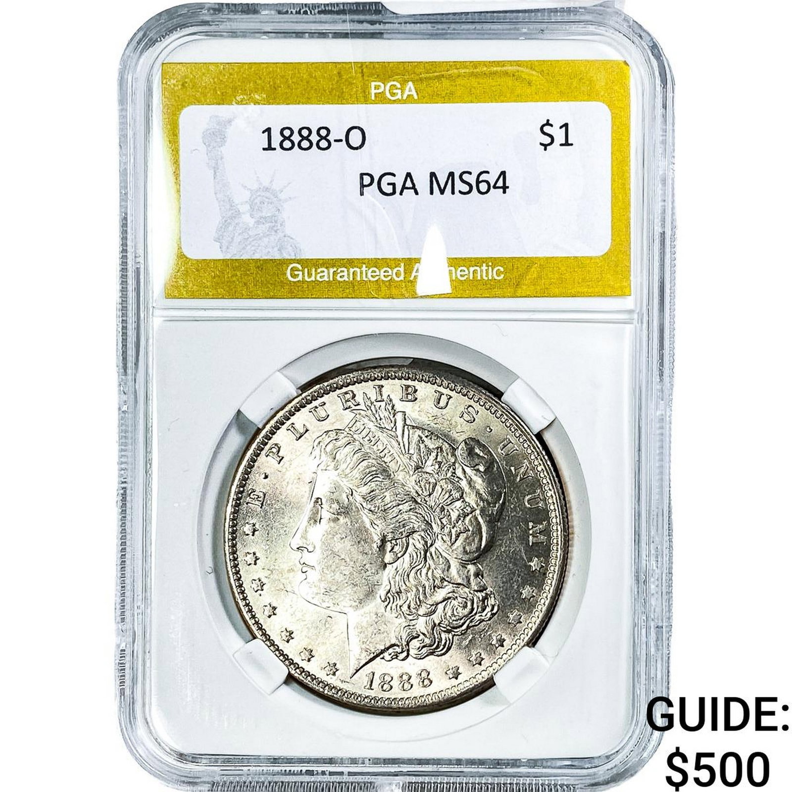 1888-O Morgan Silver Dollar PGA MS64: 1888-O Morgan Silver Dollar PGA MS64