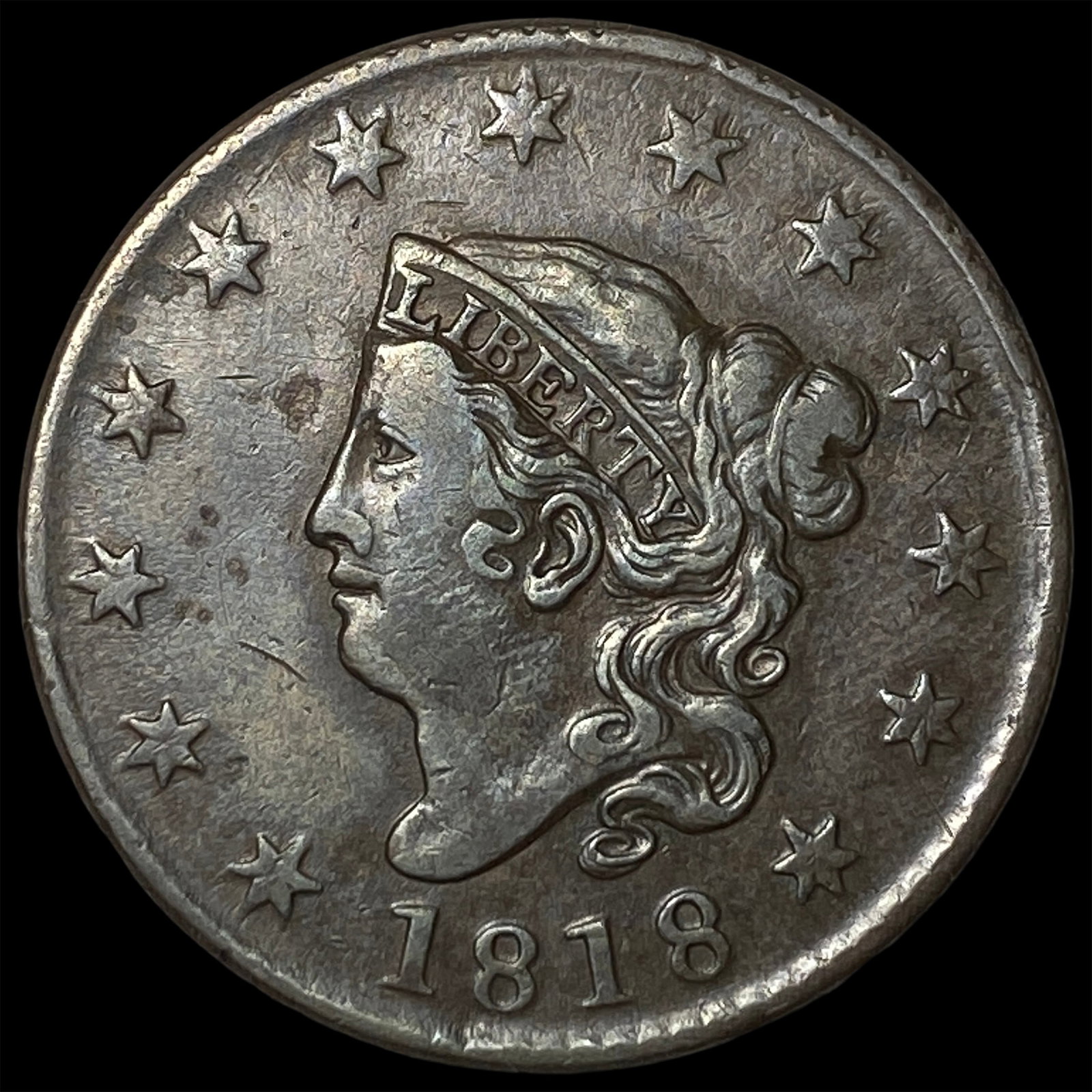 1818 Large Cent NEARLY UNCIRCULATED (1 of 2)