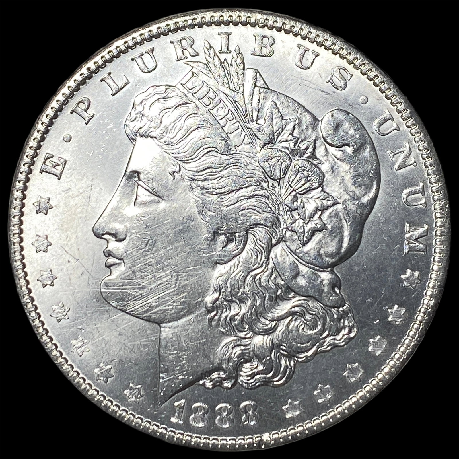 1888 Morgan Silver Dollar UNCIRCULATED: 1888 Morgan Silver Dollar UNCIRCULATED