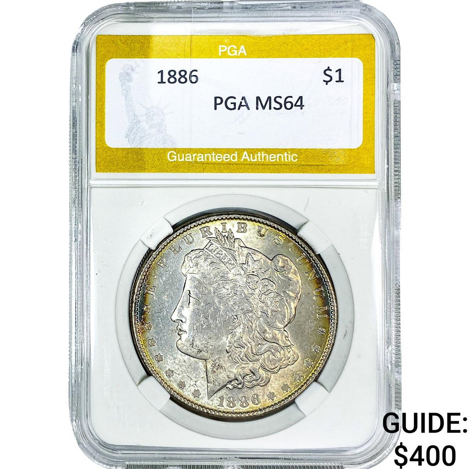 1886 Morgan Silver Dollar PGA MS64: 1886 Morgan Silver Dollar PGA MS64