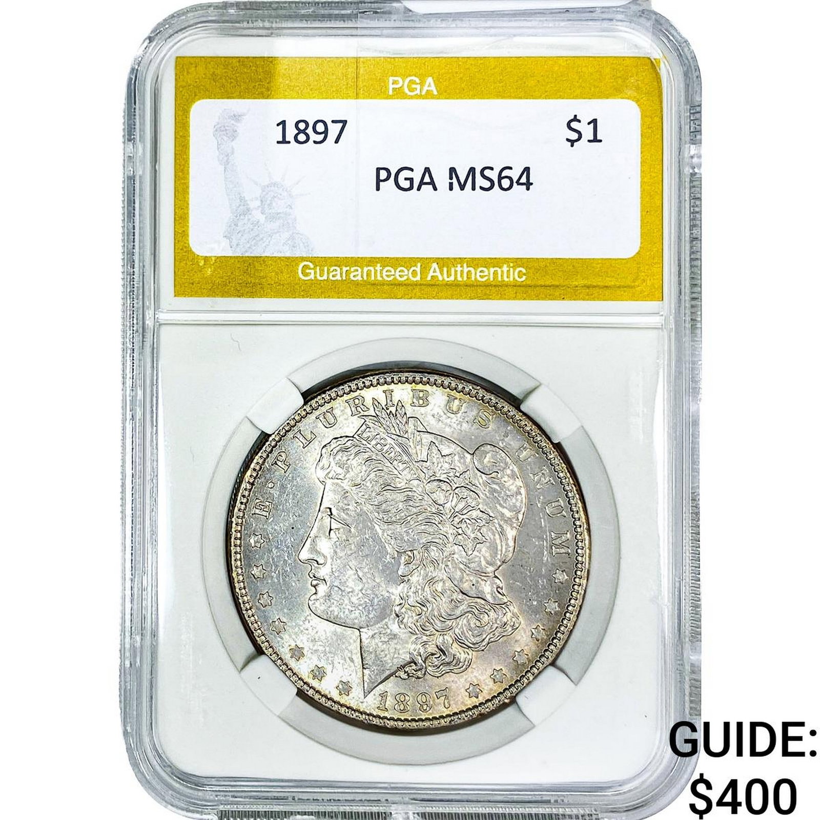 1897 Morgan Silver Dollar PGA MS64: 1897 Morgan Silver Dollar PGA MS64
