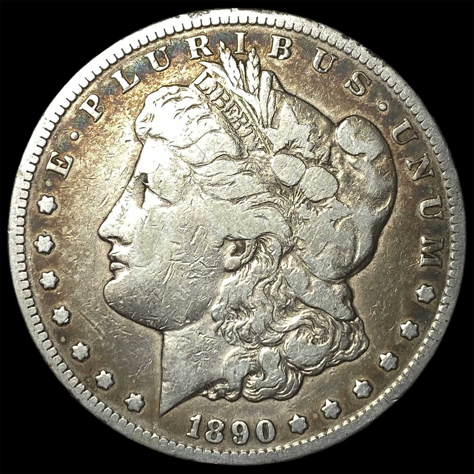1890-CC Morgan Silver Dollar LIGHTLY CIRCULATED: 1890-CC Morgan Silver Dollar LIGHTLY CIRCULATED