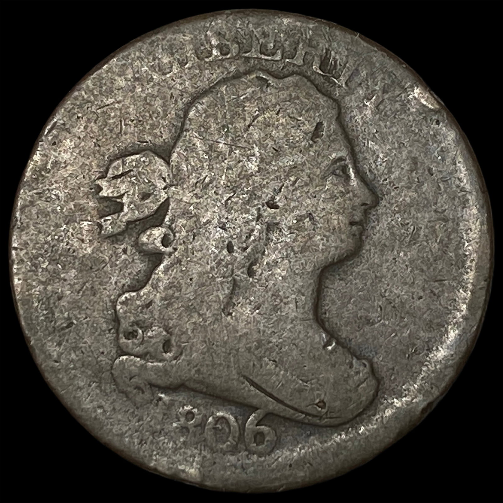 1806 Draped Bust Half Cent NICELY CIRCULATED (1 of 2)