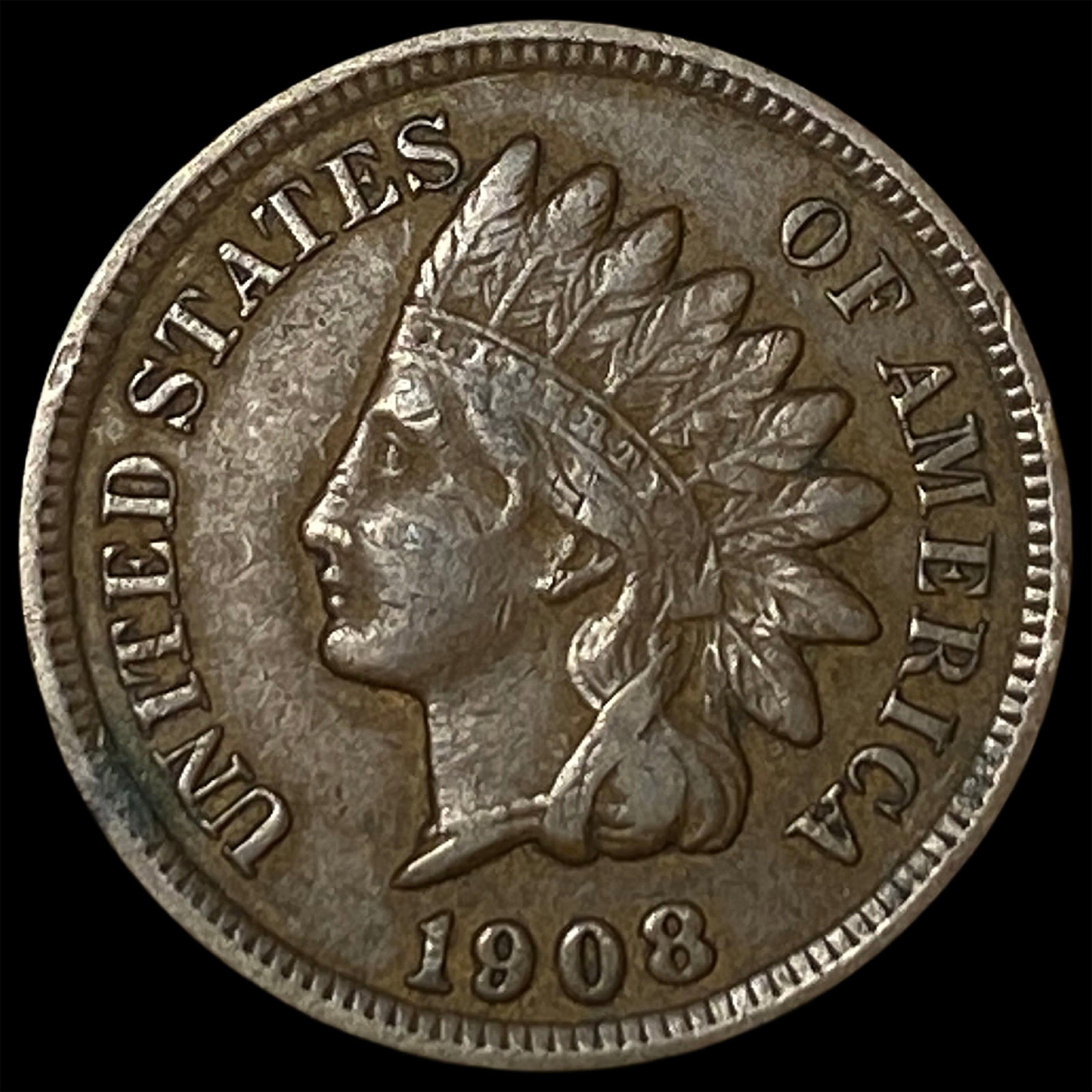 1908 Indian Head Cent LIGHTLY CIRCULATED (1 of 2)